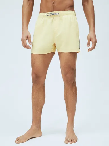 Pepe Jeans pánské žluté plavky Brian PMB10265031 M