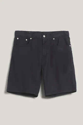 ŠORTKY GANT REG COT/LINEN JEANS SHORTS EVENING BLUE