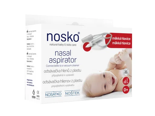 Nosátko Odsávačka nosních hlenů plast měkká hlavice