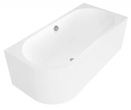 POLYSAN VIVA R MONOLITH asymetrická vana 180x75x60cm, bílá 72129M