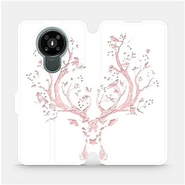 Flipové pouzdro na mobil Nokia 3.4 - M007S Růžový jelínek (5903516407620)