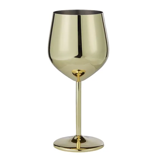 MANHATTAN LOUNGE Pohár na víno 400 ml - zlatá