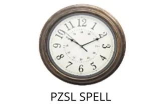 PLATINET NÁSTĚNNÉ KULATÉ HODINY SPELL, tichý mechanismus