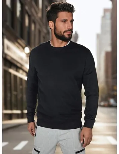 Pánská mikina basic černá