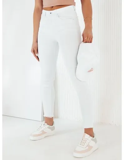 Dámské džínové kalhoty NAVILES bílé
