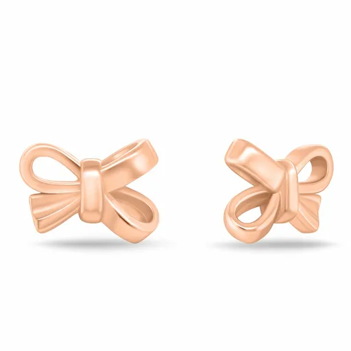 Brilio Silver Pozlacené náušnice Mašličky EA1206R