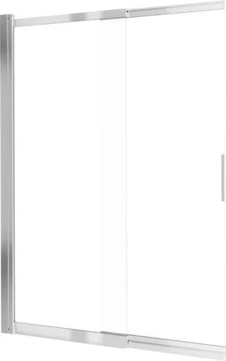 DEANTE Prizma chrom Vanová zástěna, 100x140 cm KTJ_073R