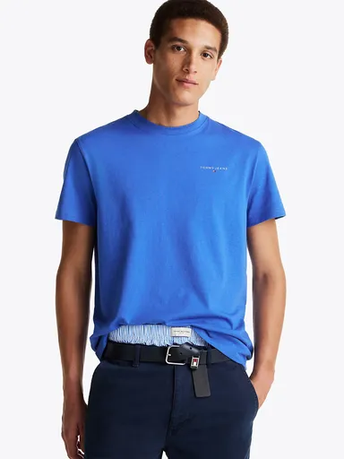 Tommy Jeans pánské světle modré tričko DM0DM21188 XL