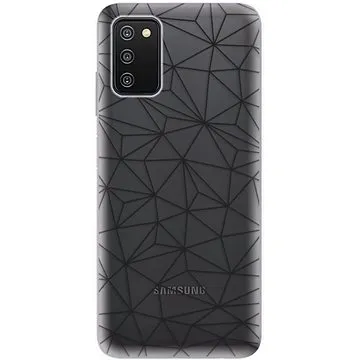iSaprio Abstract Triangles 03 pro black pro Samsung Galaxy A03s (trian03b-TPU3-A03s)