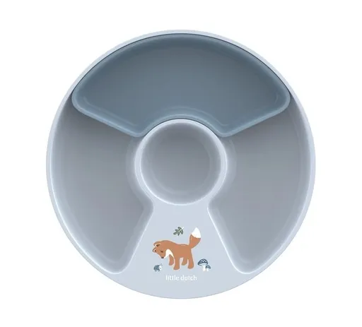 Little Dutch Forest Friends Dětský talíř dělený 1 ks
