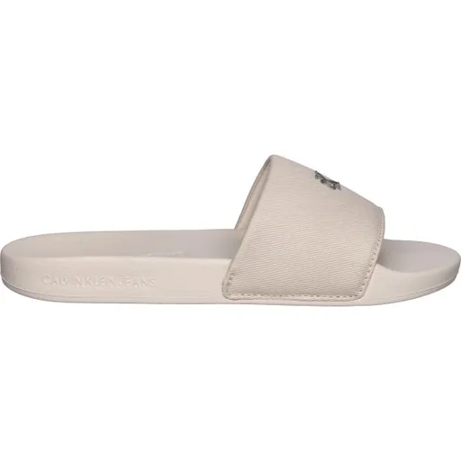 Calvin Klein SLIDE MONOGRAM Dámské pantofle, béžová, velikost