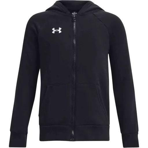 Under Armour RIVAL FLEECE FZ HOODIE Chlapecká mikina, černá, velikost M
