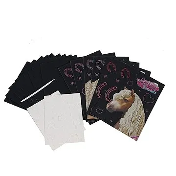 Horse Friends škrabací papírky 16 ks v krabičce (MI620957)