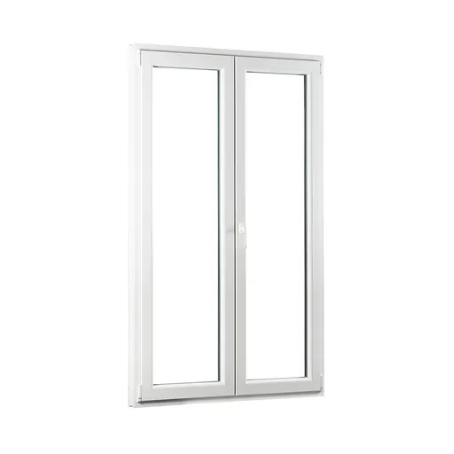 Dvoukřídlé plastové balkónové dveře REHAU Smartline+ - SKLADOVÁ-OKNA.cz - 1200 x 2080