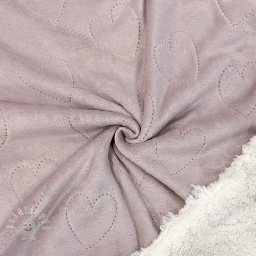 Kojenecký plyš TEDDY Hearts old pink