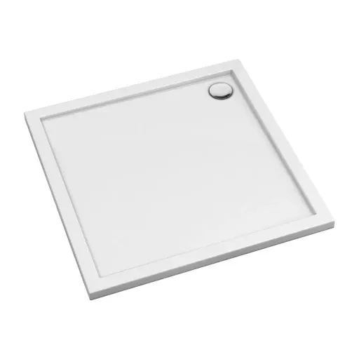 OMNIRES MERTON akrylátová sprchová vanička čtverec, 90 x 90 cm bílá lesk /BP/ MERTON90/KBP