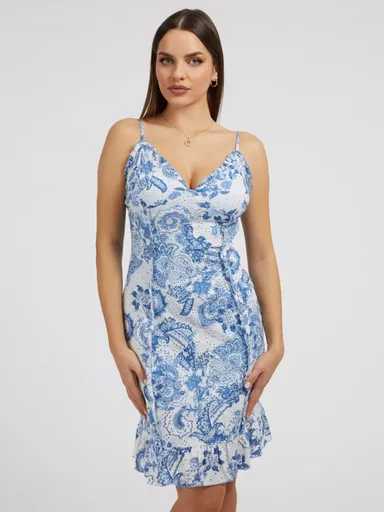 Guess dámské vzorované šaty W3GK23KALQ0 S