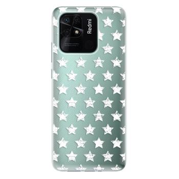 Odolné silikonové pouzdro iSaprio - Stars Pattern - white - Xiaomi Redmi 10C