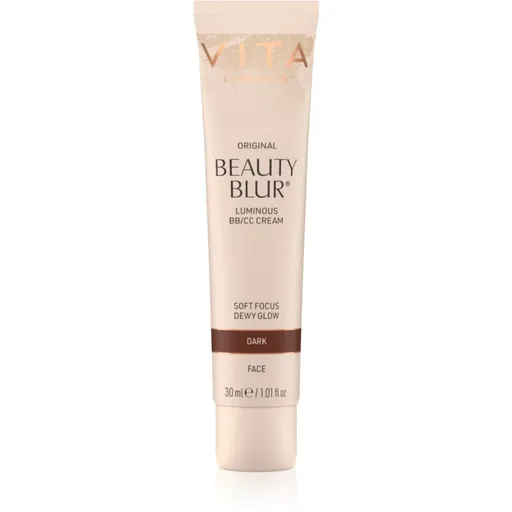 Vita Liberata Beauty Blur Face rozjasňující tónovací krém s vyhlazujícím efektem odstín Dark 30 ml