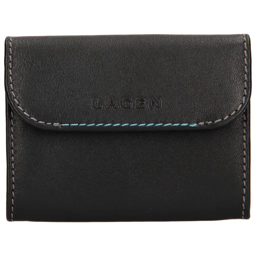 Pánská kožená peněženka Lagen Robin - černá