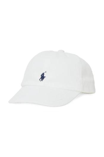 Dětská bavlněná kšiltovka Polo Ralph Lauren bílá barva, 320552489001