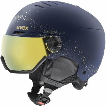 UVEX Wanted Visor WE Polar Sparkle/Gold 54-58 cm Lyžařská helma