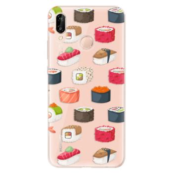 Odolné silikonové pouzdro iSaprio - Sushi Pattern - Huawei P20 Lite