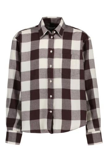 KOŠILE GANT CHECKED RELAXED LS SHIRT CREAM