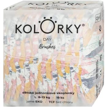 Kolorky Day Brushes eldobható ÖKO pelenkák S méret 8-13 Kg 19 db