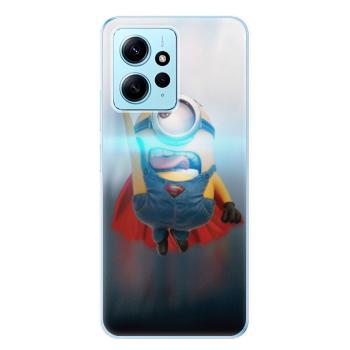 Odolné silikonové pouzdro iSaprio - Mimons Superman 02 - Xiaomi Redmi Note 12 5G