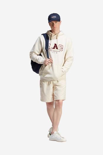 Bavlněná mikina adidas Originals adidas Originals Metro AAC Hood IC8382 pánská, béžová barva, s kapucí, s aplikací, IC8382-cream