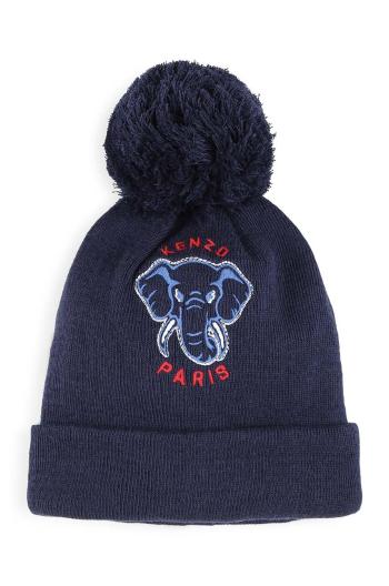 Čepice s příměsí kašmíru pro děti Kenzo Kids tmavomodrá barva, K60608