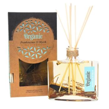 Organický difuzér 150 ml s tyčinkami, Frankincense&Myrrh