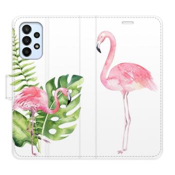 Flipové pouzdro iSaprio - Flamingos - Samsung Galaxy A23 / A23 5G