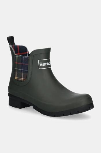 Holínky Barbour Kingham dámské, zelená barva, LRF0088OL11