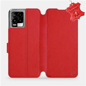 Kožené flip pouzdro na mobil Realme 8 - Červené -  Red Leather (5903516721290)