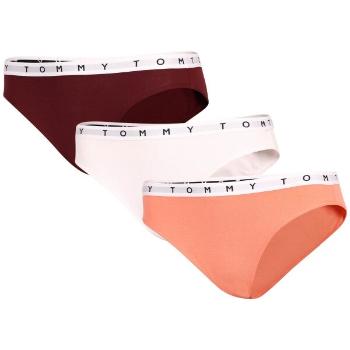 Tommy Hilfiger 3P BIKINI Dámské kalhotky, vínová, velikost