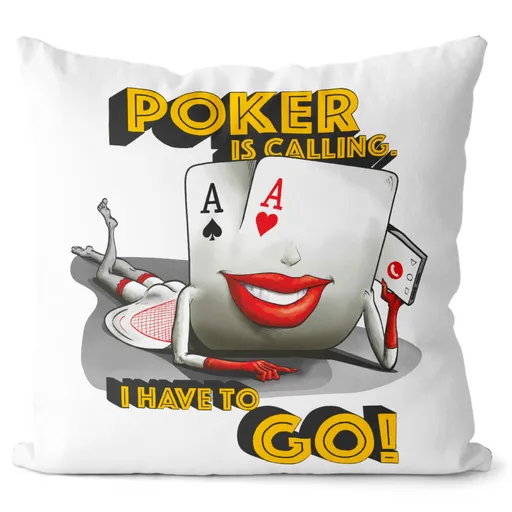 Polštář Poker Calling (Velikost: 40 x 40 cm)