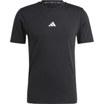 adidas WORK OUT LOGO TEE Pánské tréninkové tričko, černá, velikost