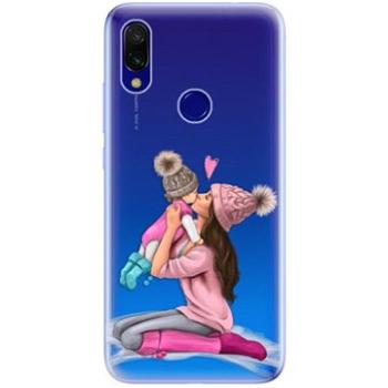 iSaprio Kissing Mom - Brunette and Girl pro Xiaomi Redmi 7 (kmbrugirl-TPU-Rmi7)