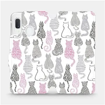 Flipové pouzdro na mobil Samsung Galaxy A20e - MX01S Kočičí zádíčka (5903516002245)