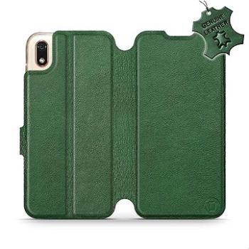 Flip pouzdro na mobil Huawei Y5 2019 - Zelené - kožené -   Green Leather (5903226920648)