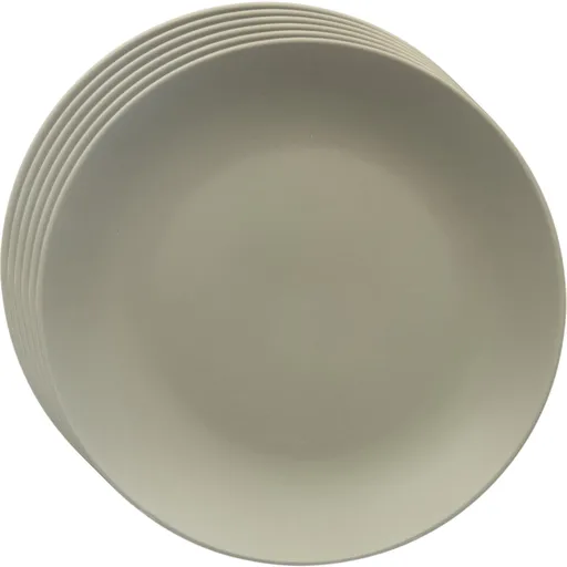 Orion Sada keramických mělkých talířů Greenish 27cm, 6 ks