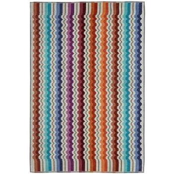 MISSONI HOME VASILIJ osuška 100 x 150 cm s výraznou oranžovou barvou (8051275287018)