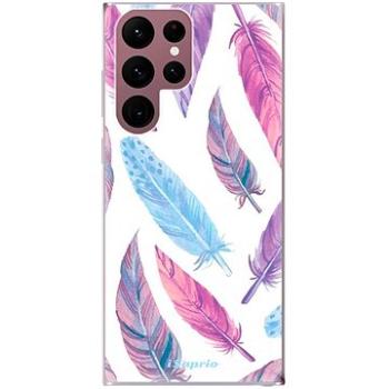 iSaprio Feather Pattern 10 pro Samsung Galaxy S22 Ultra 5G (feather10-TPU3-S22U-5G)