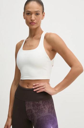 Tréninkový top Reebok LUX Collection béžová barva, 100205821