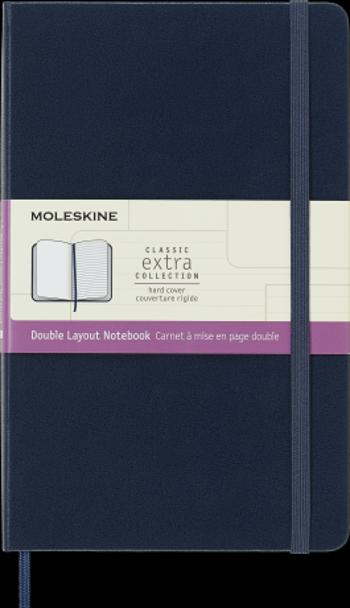 Moleskine Zápisník modrý L, tvrdý linkovaný-čistý