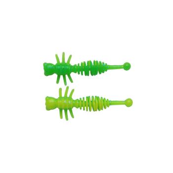 Berkley Gumová nástraha PowerBait Power Larvae Spring Green/Sunshine Yellow - 4cm 12ks