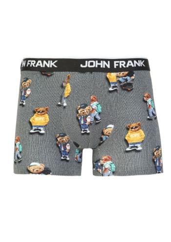 Pánské boxerky John Frank JFBD325-COOL TEDDY XL Sv. šedá