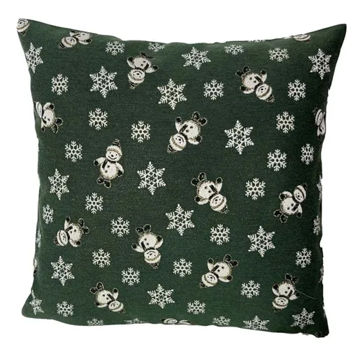 Polášek Povlak na polštářek se zimními motivy - Sněhulák | 40 x 40 cm